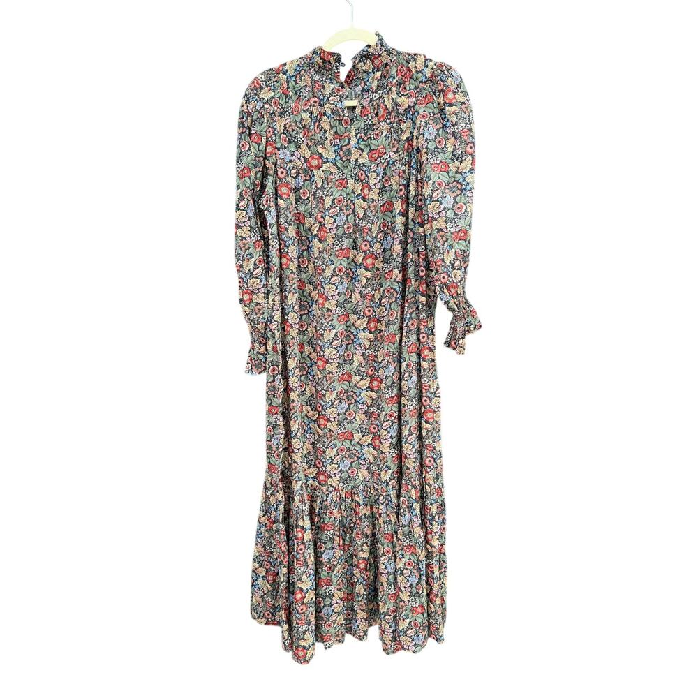 DOEN Sonoma Dress Wildberry Thicket Floral Midi M - Picture 8 of 9